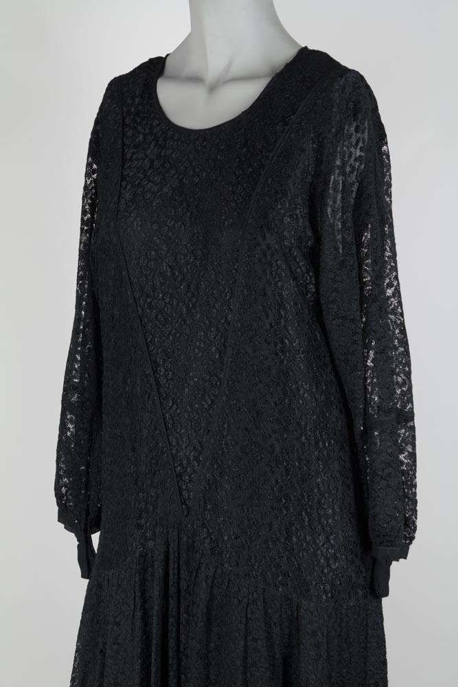 1920s Silk and Lace Flapper Dress - Floria Vintage