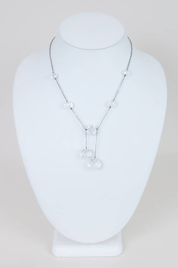 1930s Crystal Negligee Necklace - Floria Vintage