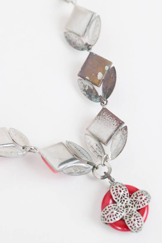 1940s Cabochon Leaves Choker Necklace - Floria Vintage