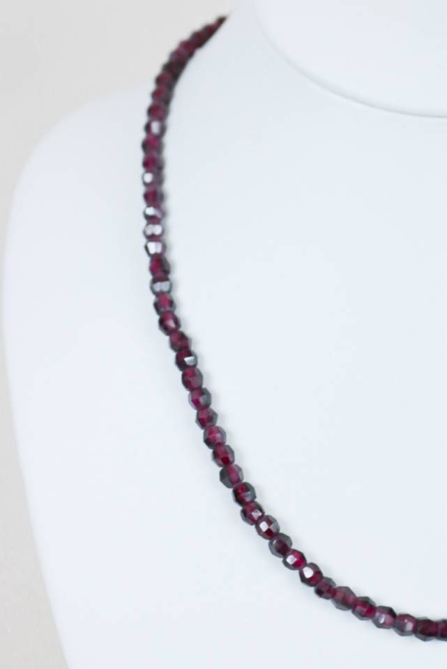 1950s Single Strand Simulated Amethyst Necklace - Floria Vintage