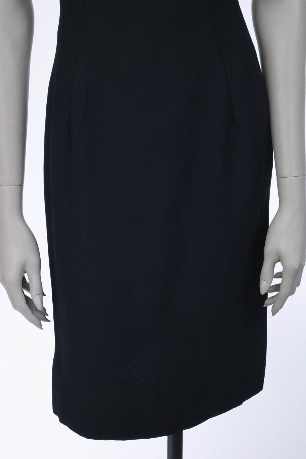 1960s Minimalist Black Sheath Dress - Floria Vintage
