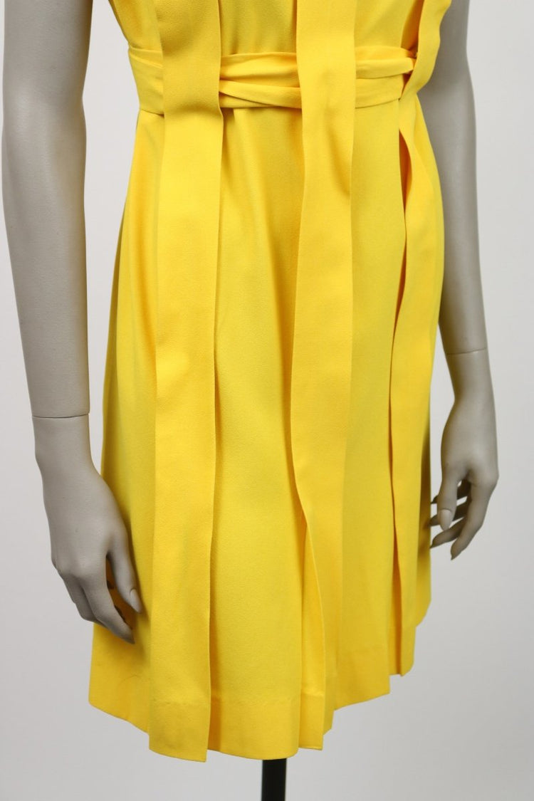 1960s Mod Pleated Belted Shift Dress - Floria Vintage