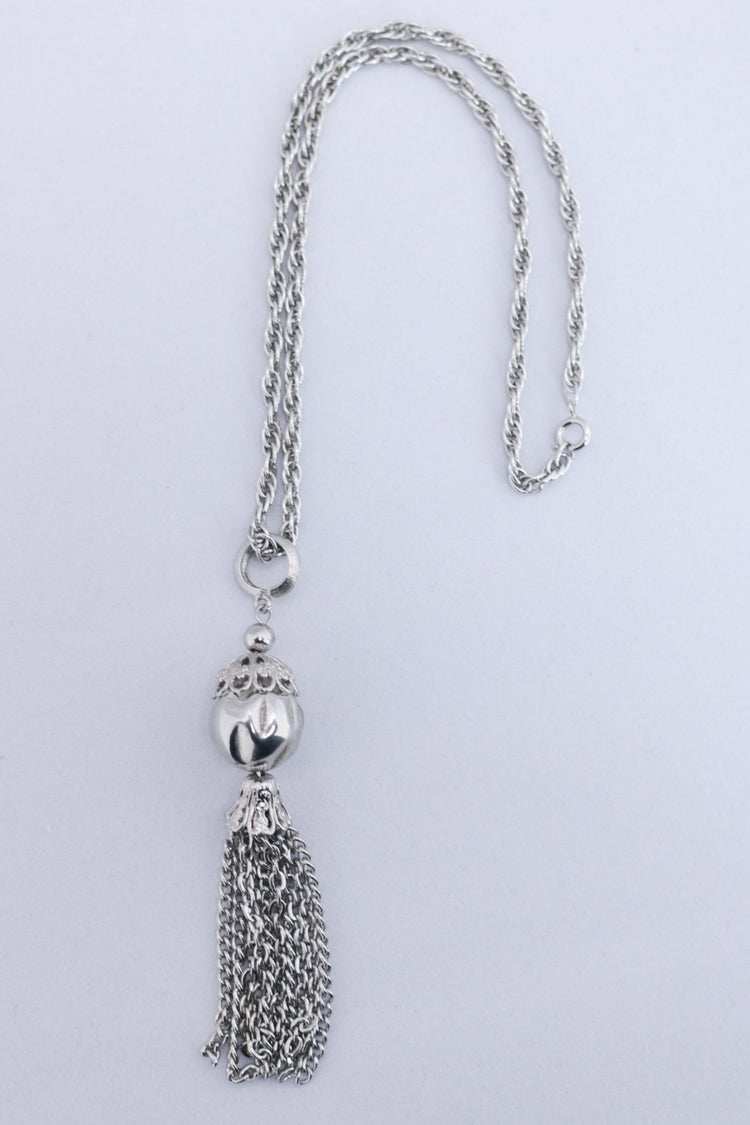 1960s Tassel Pendant Necklace - Floria Vintage