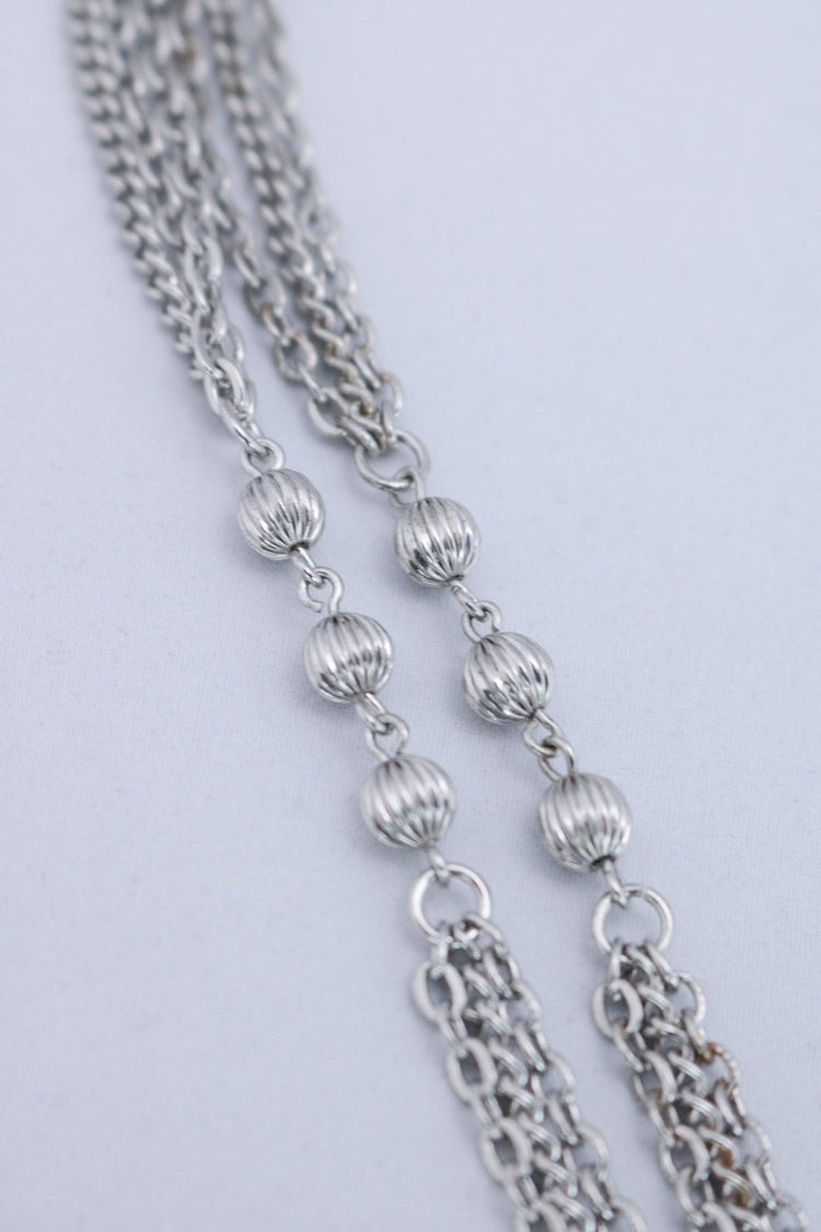 1970s Extra Long Multi-Chain Necklace - Floria Vintage