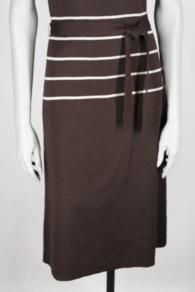 1970s Stripe Wool Angora Sweater Dress - Floria Vintage