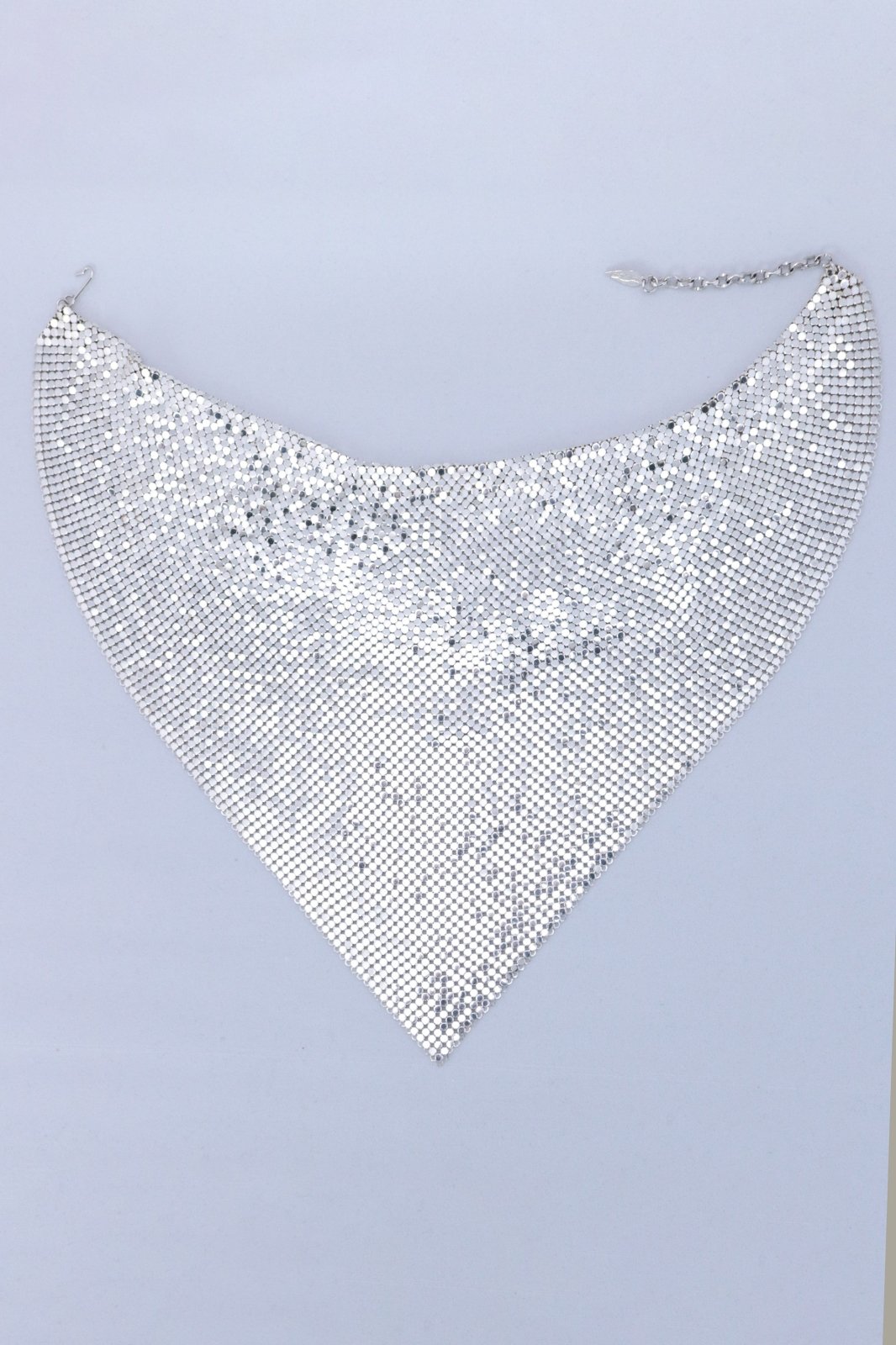 1970s Whiting and Davis Mesh Cowl Necklace - Floria Vintage