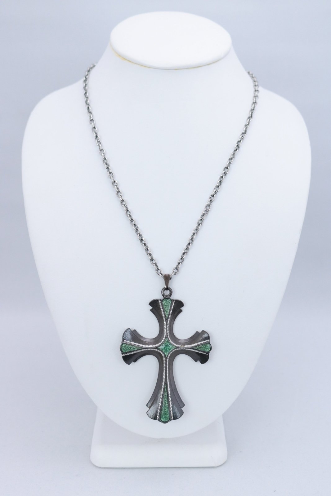 1976 Limited Edition Sarah Coventry 18th Century Cross Necklace - Floria Vintage