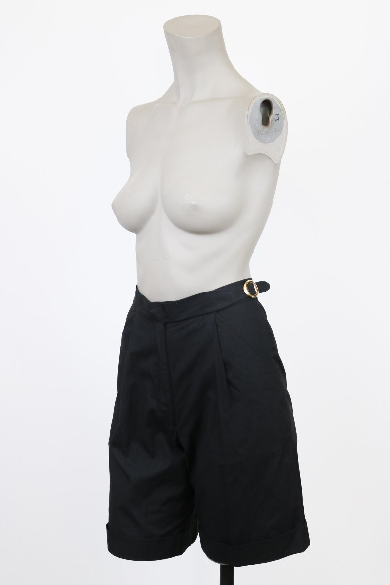 1980s Gucci High Waist Pleated Shorts - Floria Vintage