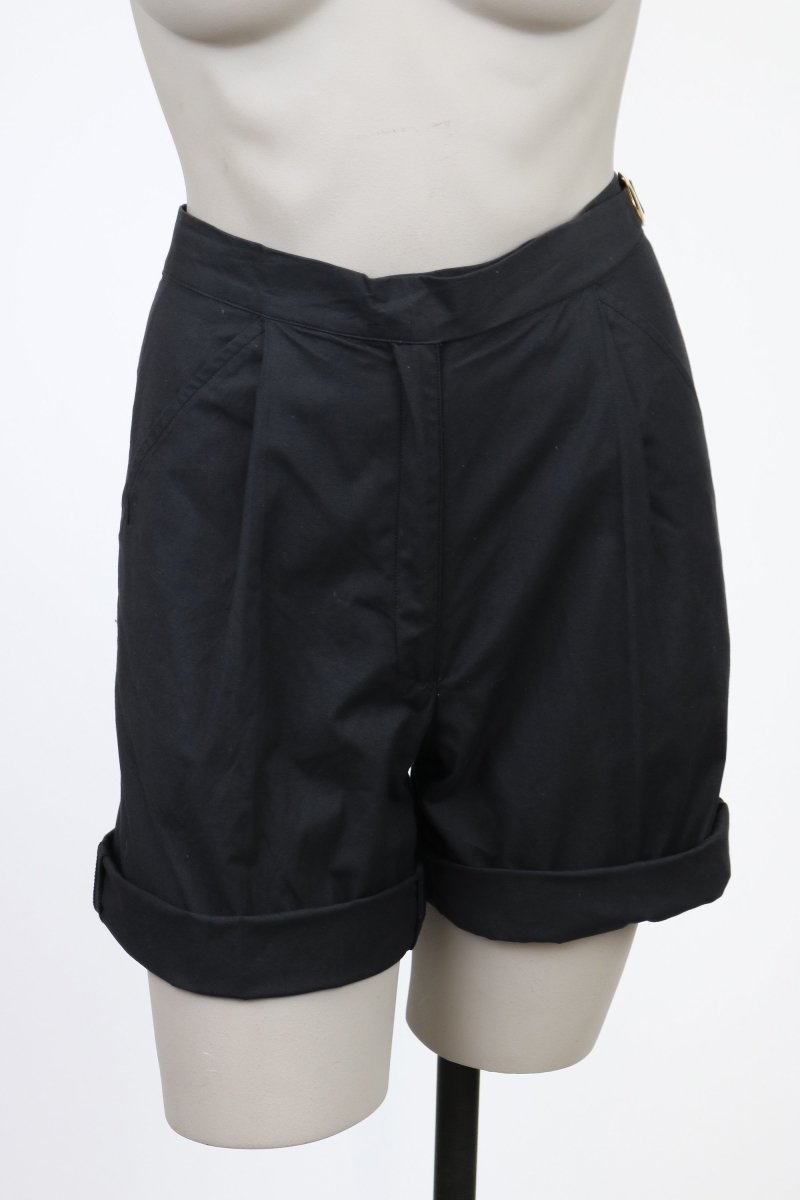 1980s Gucci High Waist Pleated Shorts - Floria Vintage