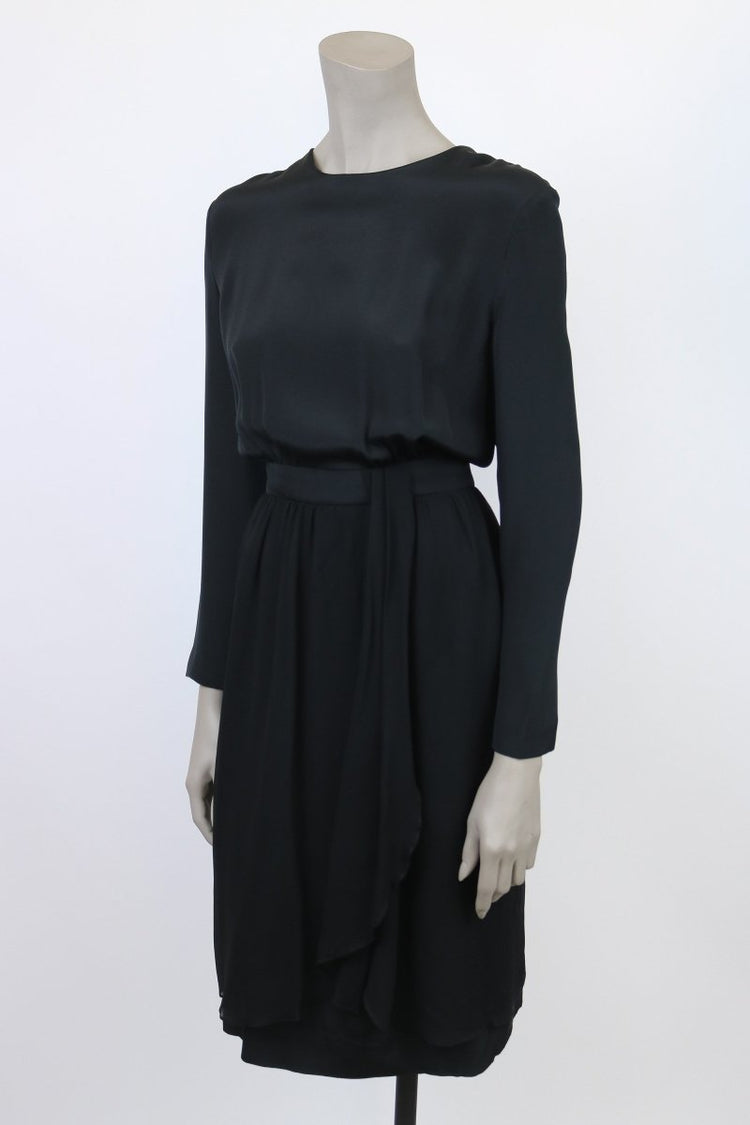 1980s Mary Ann Restivo Silk Dress - Floria Vintage