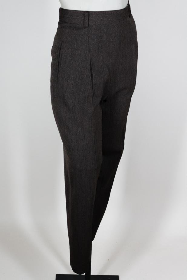 1990s Jenne Maag Wool Side Zip Trousers - Floria Vintage