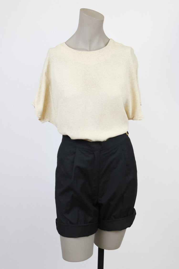 1990s Speckled Rayon Shell Top - Floria Vintage