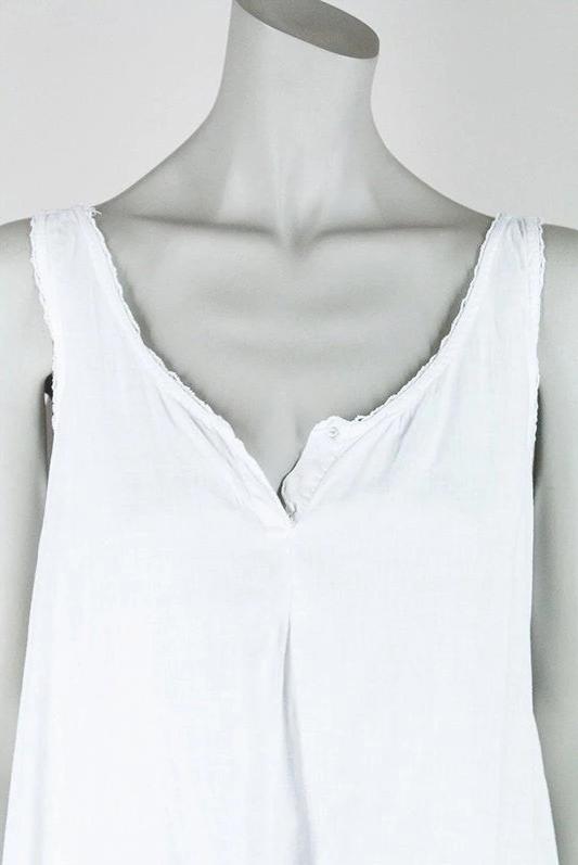 Edwardian White Cotton Step In Underwear - Floria Vintage